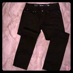 Levi’s black straight leg jeans